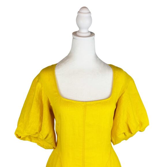 Three Graces London Nell Dress 10 Yellow NWT - Picture 3 of 10